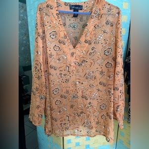 Sheer Peach Blouse